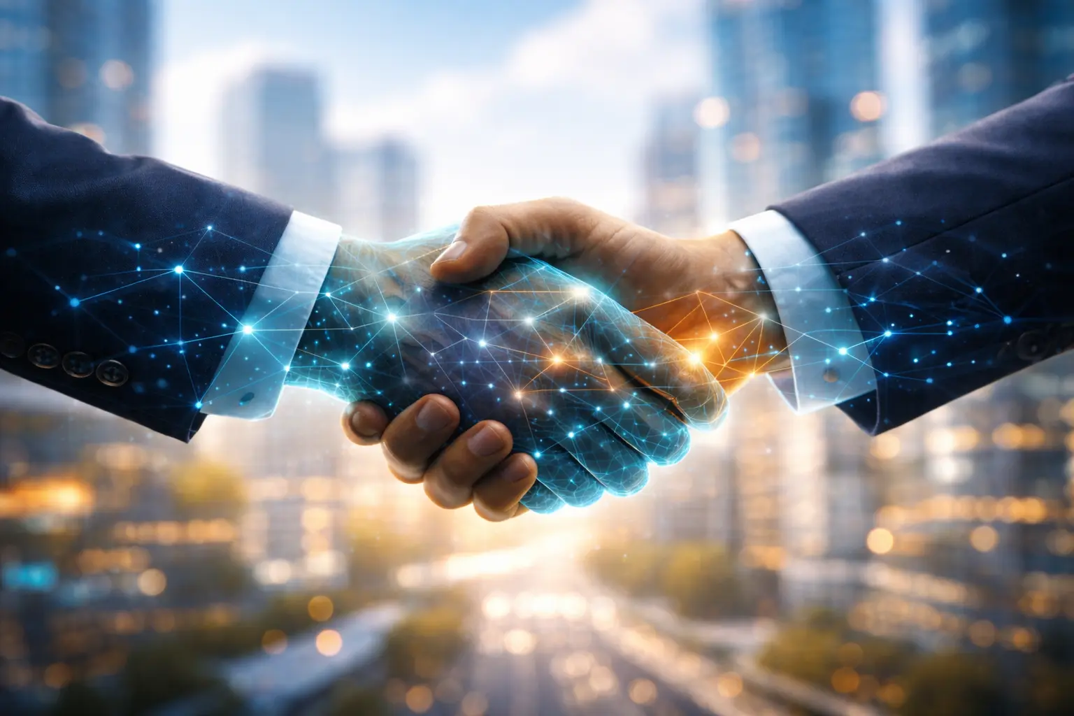Business Partnership Handshake